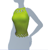 Camisola tejida verde