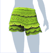Pantalones cortos de tejido verde