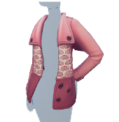 Abrigo rosa de encaje