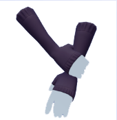 Guantes negros largos sin dedos