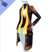 Long Jacket with Gilded Roses