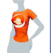 Camiseta naranja "Arre"