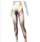 Leggings holográficos naranja