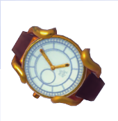 Reloj de pulsera marrón ornamentado