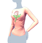 Top rosa "Enchanted Rose