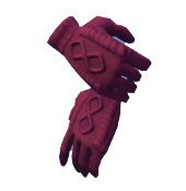 Guantes de invierno de punto rosa