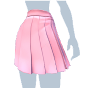 Falda plisada rosa