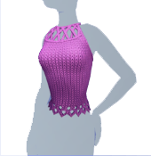 Camisola tejida rosa