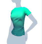Camiseta lisa turquesa