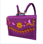 Cartera de artista morada