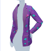 Chaqueta estampada morada