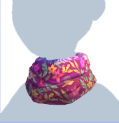 Pañuelo floral morado