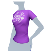 Camiseta púrpura Monsters University