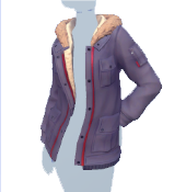 Chaqueta de invierno morada