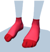 Calcetines tobilleros rojos