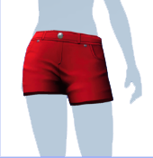 Pantalones cortos vaqueros rojos