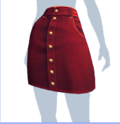 Falda vaquera roja