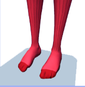 Calcetines rojos hasta la rodilla