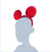 Diadema roja Mickey Ears
