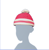 Gorro rojo de invierno