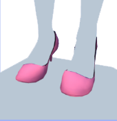 Tacones rosas cortos