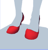 Tacones cortos rojos