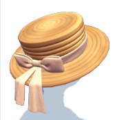 Sombrero náutico de paja con lazo rosa
