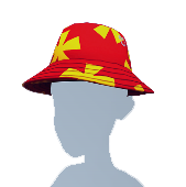 Sombrero de cubo con estampado veraniego