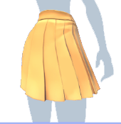 Falda plisada bronceada