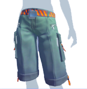 Pantalones cortos Cargo verde azulado