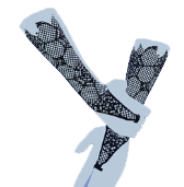 Guantes de encaje de malla