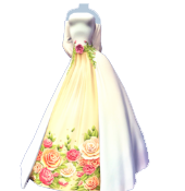 Vestido floral blanco y rosa