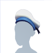 Gorra blanca de marinero
