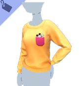 Jersey amarillo con bolsillo de Mickey Mouse