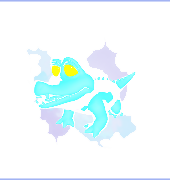Crocodilo azul caprichoso