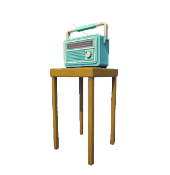 Blue Retro Portable Radio