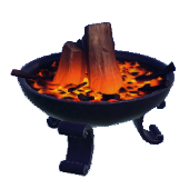Lagerfeuer-Grube