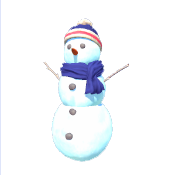 Klassischer Schneemann