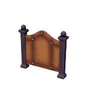 Doppelter Bronze & Blauer Zaun