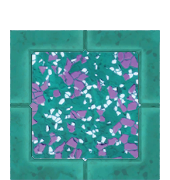 Green and Purple Speckled Path