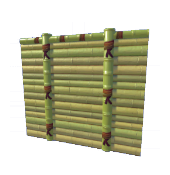 Green Bamboo Fence