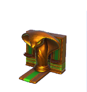 Grüne Kobra-Statue