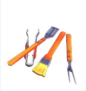 Orange BBQ Tools