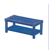 Tisch aus lackiertem Holz