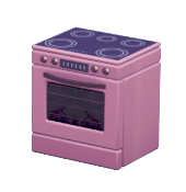Pink Flat-Top Stove