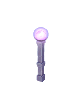 Laternenpfahl der violetten Antike