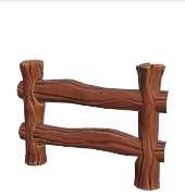 Ländlicher Holzzaun