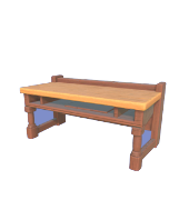 Rustikaler Holzschreibtisch