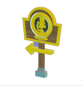 Cartel de la tienda de Gilito McPato