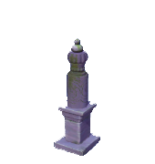 Hohe antike Säule